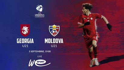 Under 21. Georgia - Moldova. LIVE 19:00 la WE SPORT TV