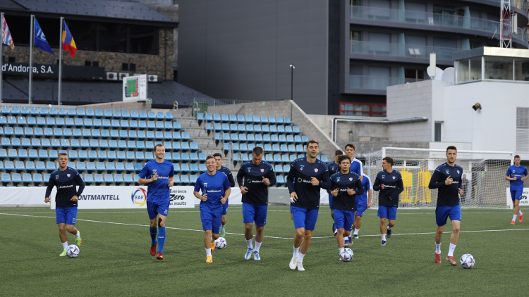 Andorra - Moldova. Vezi imagini de la ultimul antrenament al tricolorilor