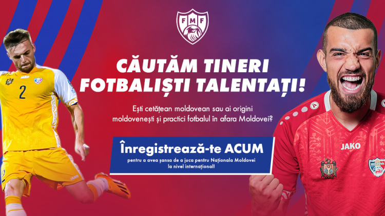 ATENȚIE! Căutăm tinere talente din diasporă! FMF a lansat o platformă online pentru înregistrarea viitorilor fotbaliști din străinătate