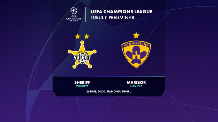 AVANCRONICĂ. Sheriff joacă astăzi în UEFA Champions League