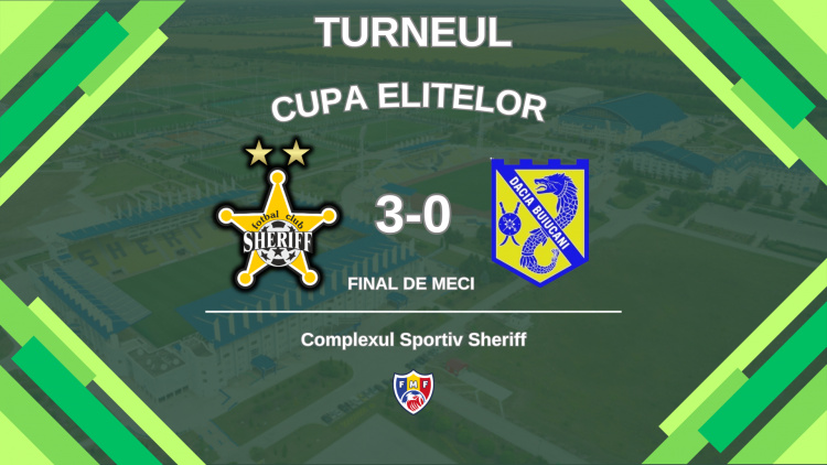 Cupa Elitelor 2025. FC Sheriff - Dacia Buiucani 3-0