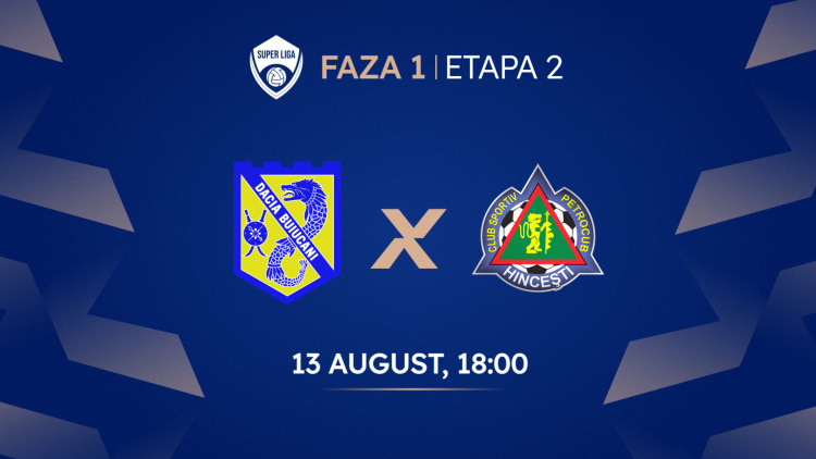 LIVE. Dacia Buiucani – FC Petrocub