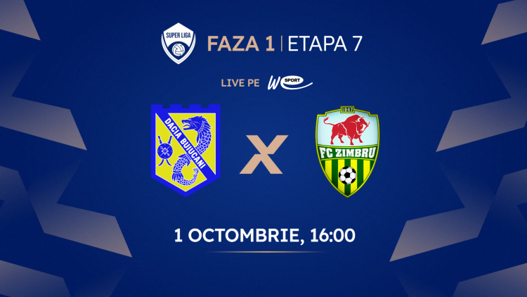 LIVE. Dacia Buiucani – FC Zimbru