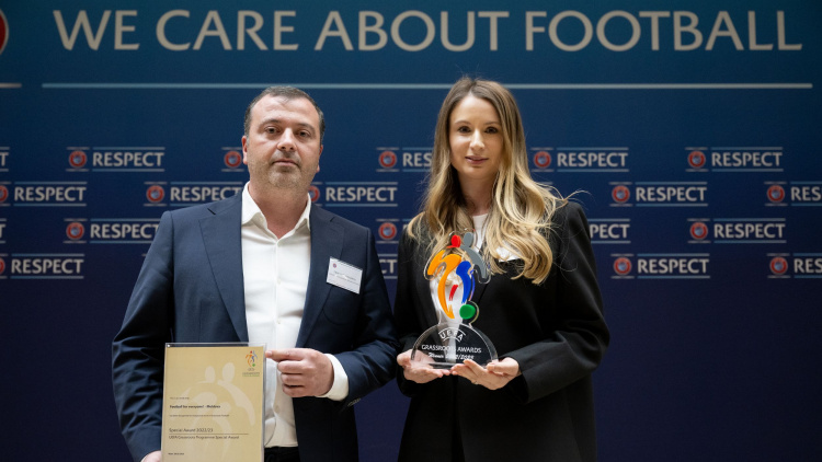 FMF a primit Premiul UEFA Grassroots 2022/23