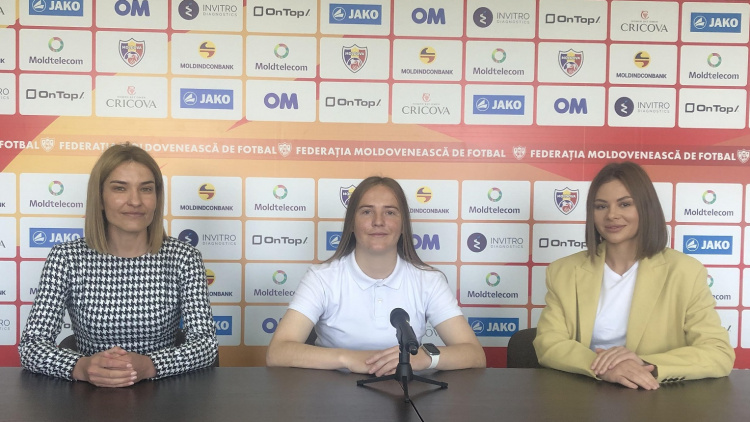 Fotbal feminin. Finala Cupei Moldovei. Conferința de presă a echipei CS Noroc Nimoreni