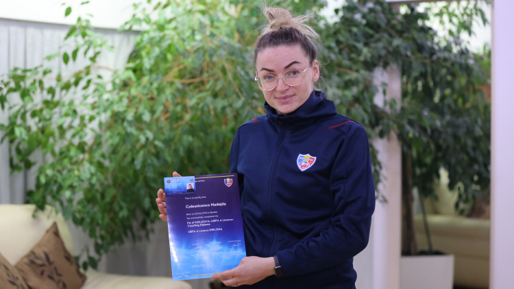 Fotbal feminin. Interviu cu Nadejda Colesnicenco despre obținerea licenței A UEFA