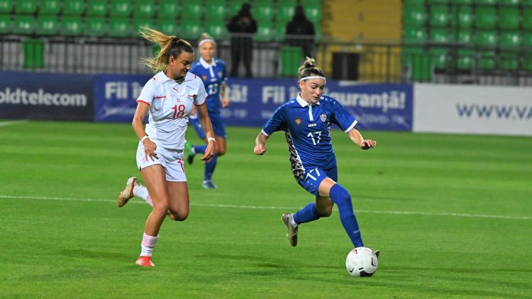 Fotbal feminin. Moldova, învinsă pe teren propriu de Elveția