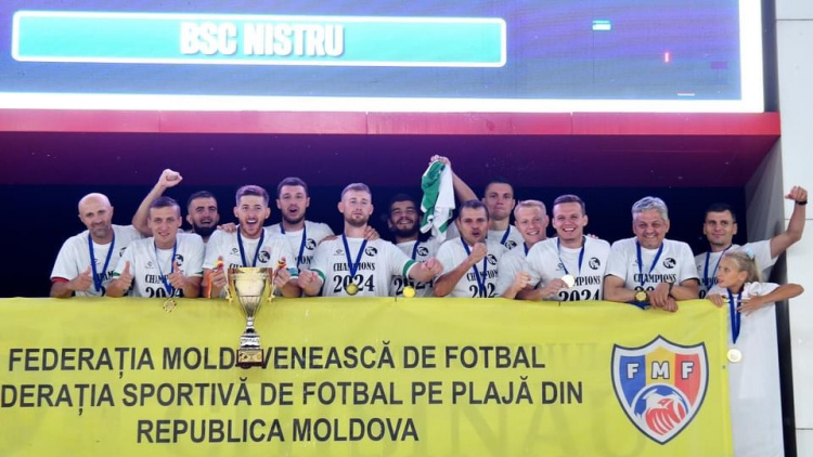 Fotbal pe plajă. BSC Nistru este campioana Republicii Moldova 2024 