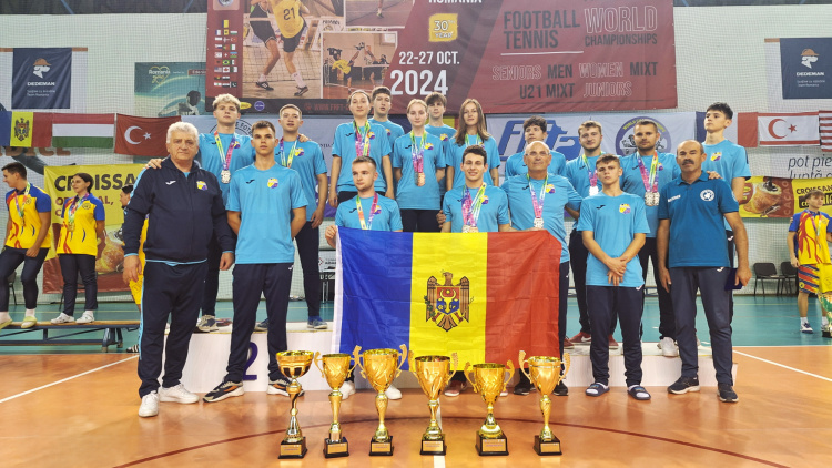 Fotbal-tenis. Naționala Moldovei, pe podiumul mondial 