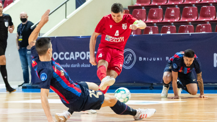 Futsal. Constantin Burdujel, gol în poarta Barcelonei! Vezi reușita internaționalului moldovean!