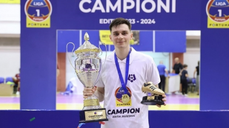 Futsal. Internaționalul Iulian Cojocaru, campion al României cu United Galați
