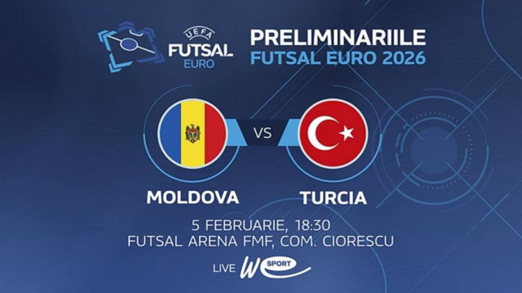 Futsal. Moldova - Turcia. Avancronică