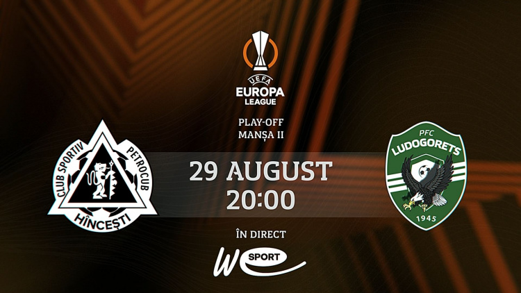 Liga Europa 2024/25. Petrocub Hîncești - Ludogorets Razgrad. LIVE 20:00 la WE SPORT TV
