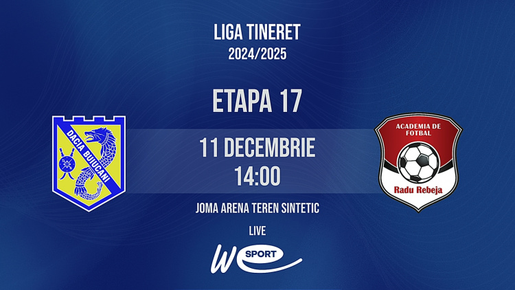 Liga Tineret. Dacia Buiucani - AF Radu Rebeja-LIMPS. LIVE 14:00