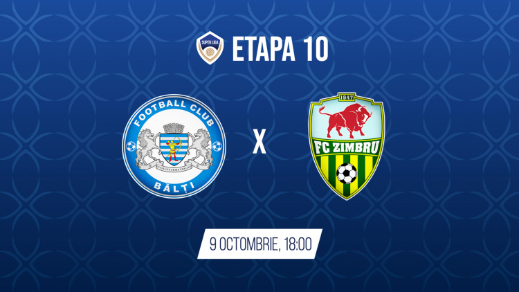 LIVE 18:00. CSF Bălți – Zimbru