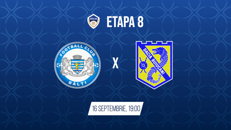 LIVE 19:00. CSF Bălți – Dacia Buiucani