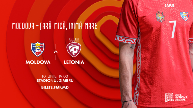 LIVE 19:00. Moldova - Letonia