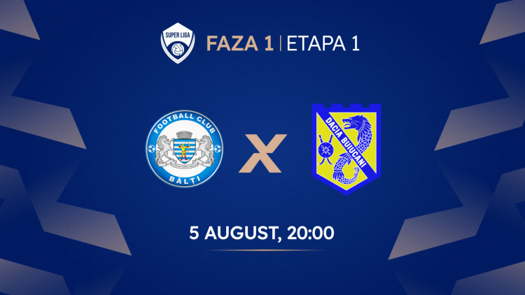 LIVE 20:00. CSF Bălți - Dacia Buiucani
