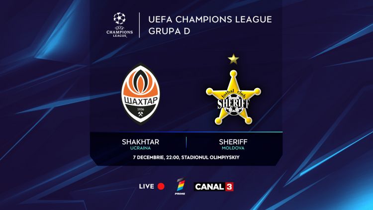 LIVE 22:00. Shakhtar - Sheriff 