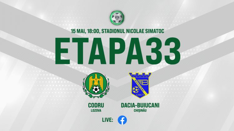 LIVE. Codru – Dacia Buiucani. Avancronică