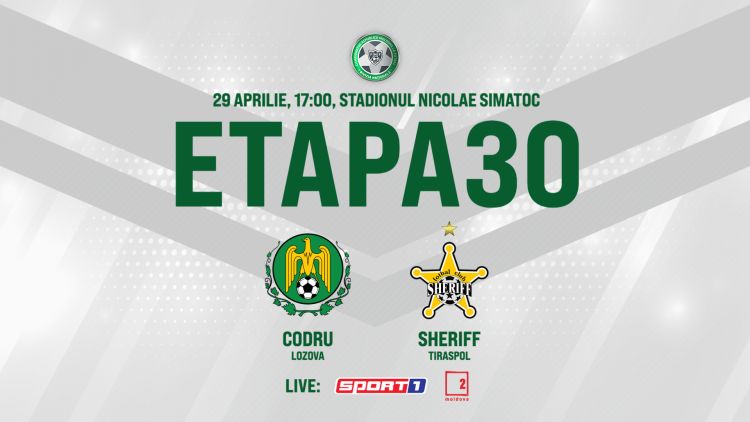 LIVE. Codru – Sheriff. Avancronică