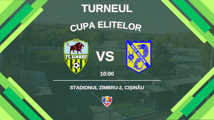 LIVE. Cupa Elitelor 2025. FC Zimbru - Dacia Buiucani