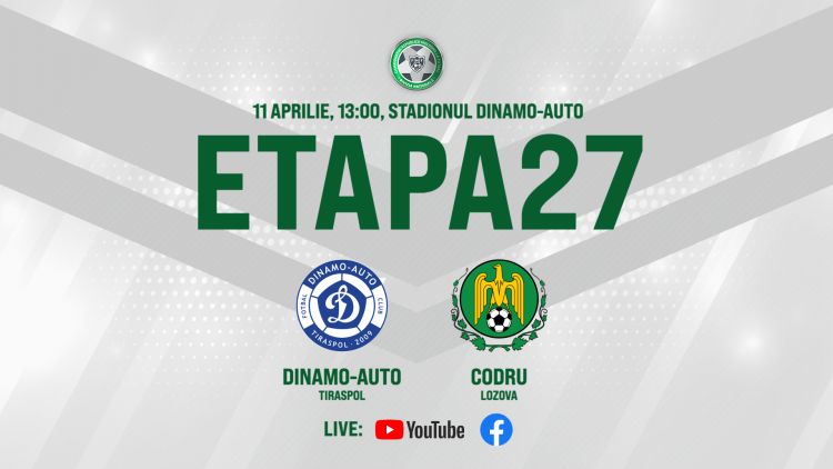 LIVE. Dinamo Auto - Codru. Avancronică