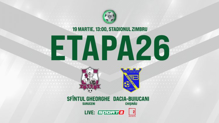 LIVE. Sfîntul Gheorghe - Dacia-Buiucani. Avancronică 