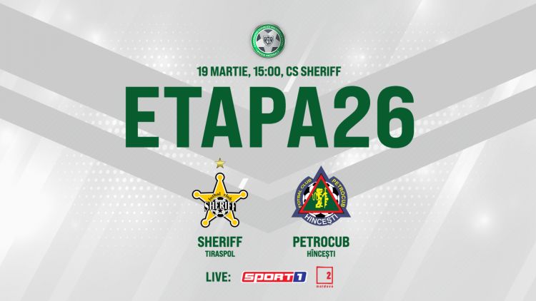  LIVE. Sheriff - Petrocub. Avancronică 