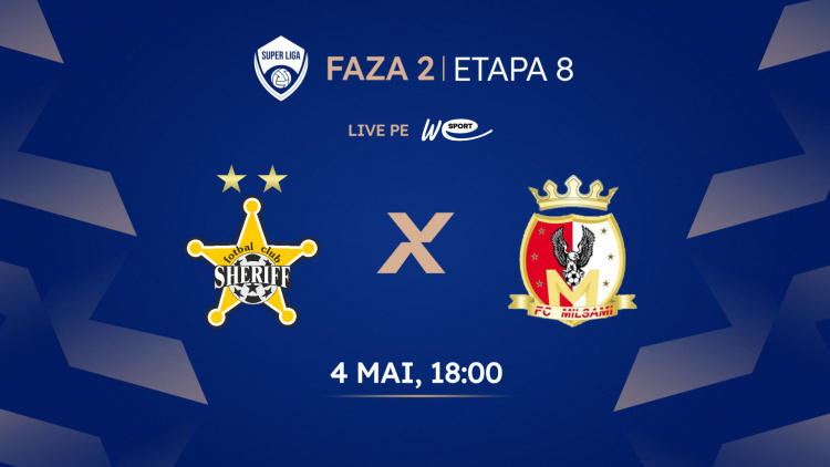 LIVE. Super Liga. FC Sheriff - FC Milsami